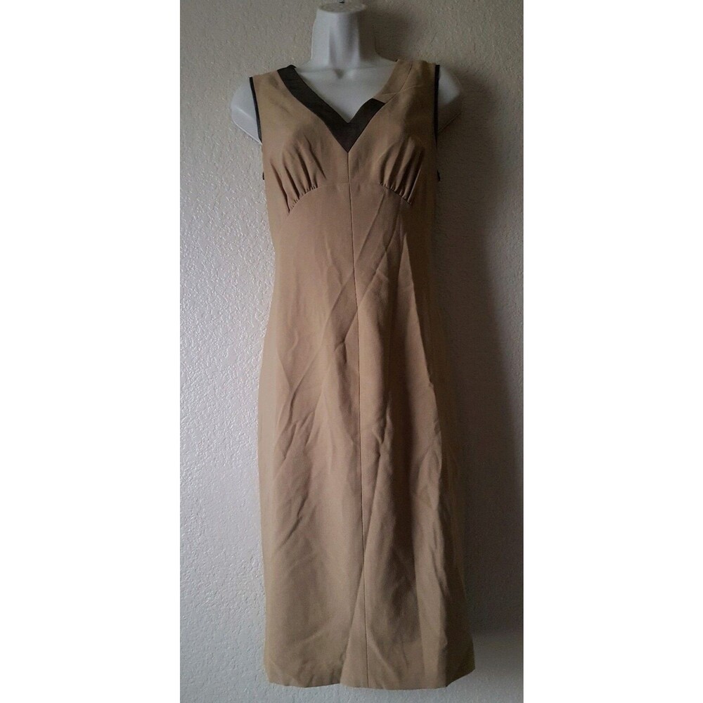 Anne Klein V-Neck Empire Waist Sheath Dress New $129 Size 6